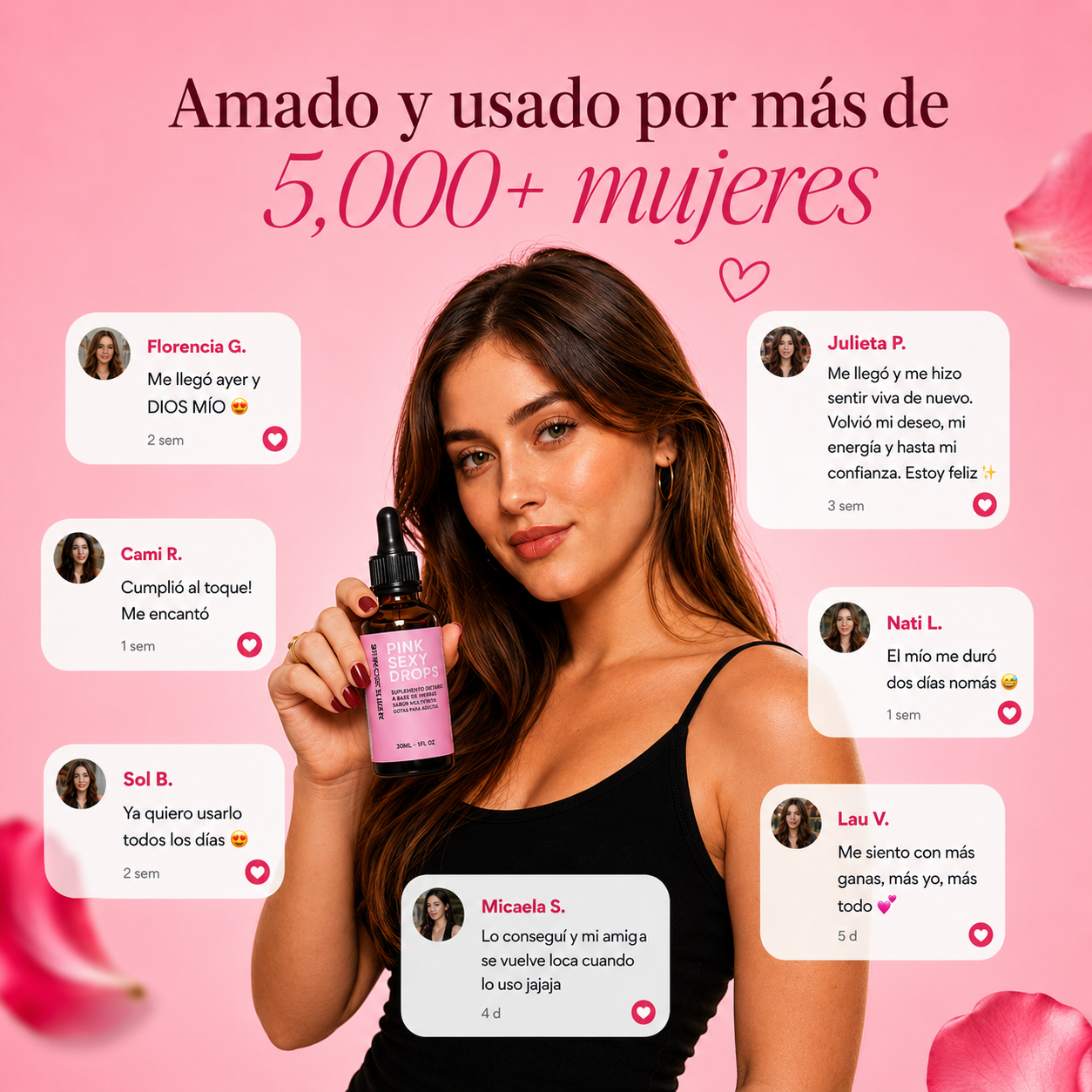 Comunidad de mujeres que usa Pink Sexy Drops